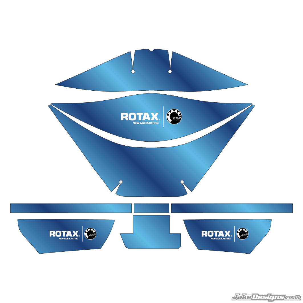 Chrome Style Rotax Airbox Sticker Kit