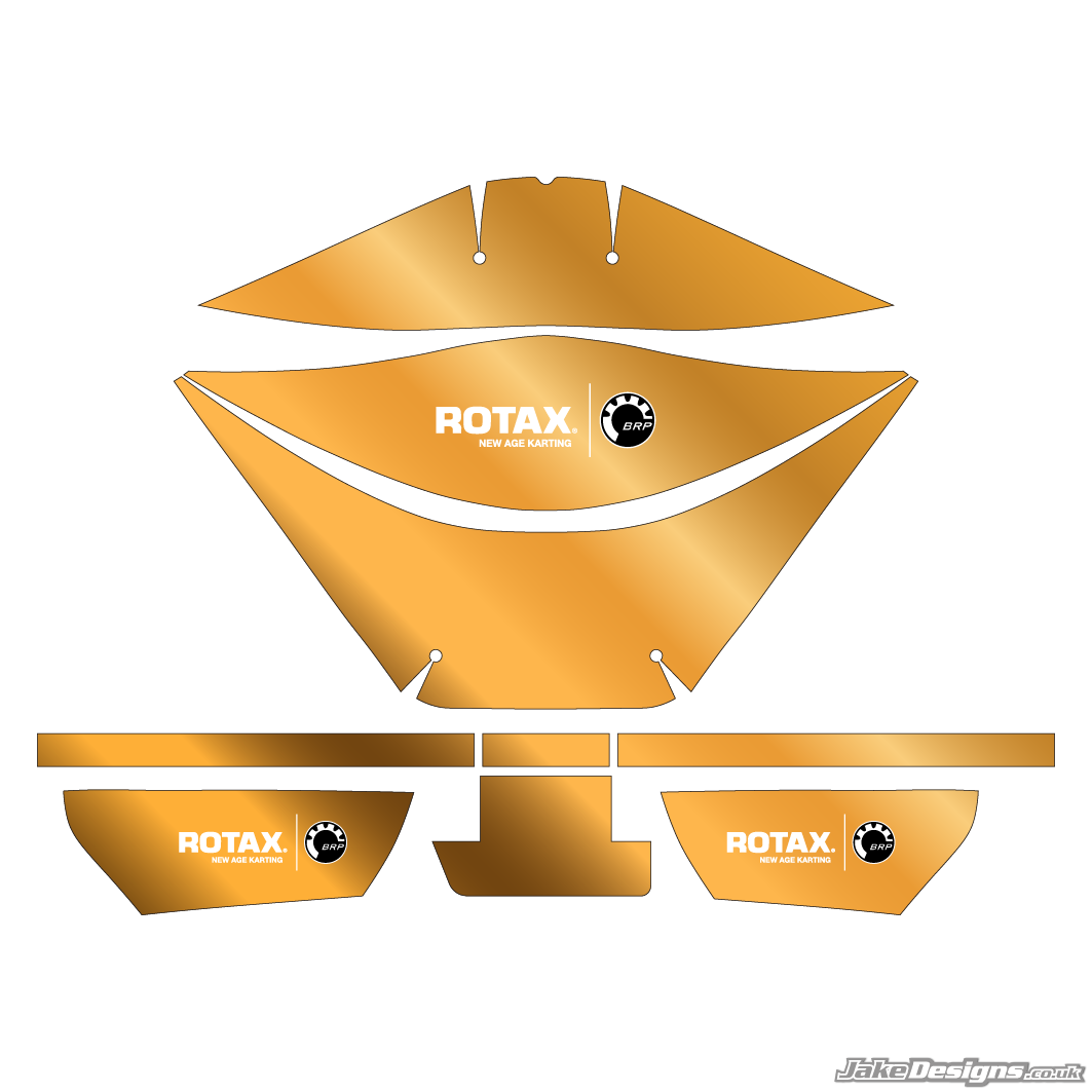 Chrome Style Rotax Airbox Sticker Kit