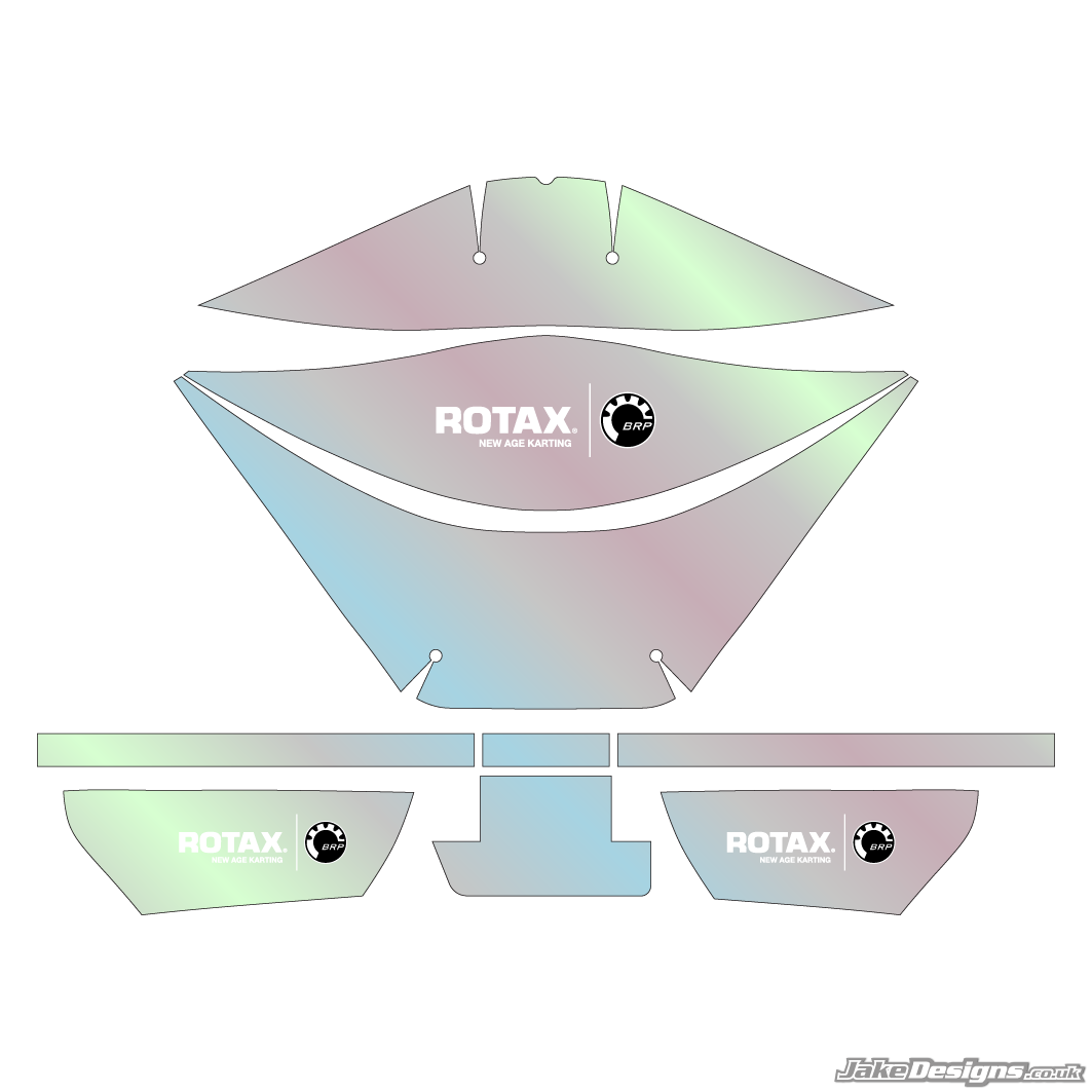 Chrome Style Rotax Airbox Sticker Kit