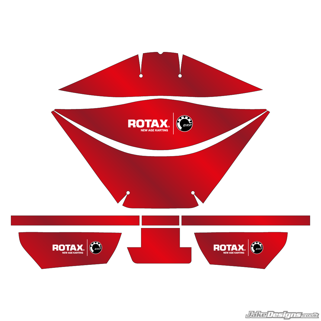 Chrome Style Rotax Airbox Sticker Kit