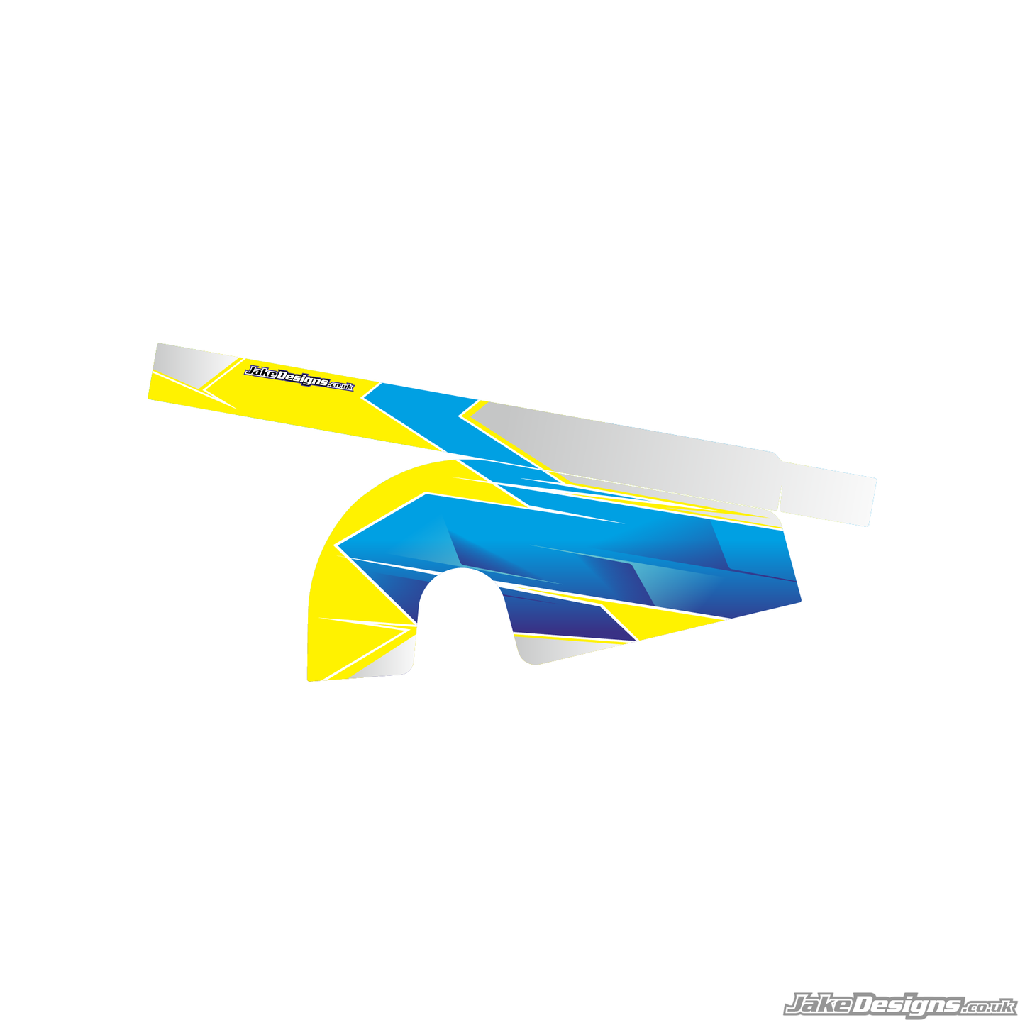 Airbrush Style Custom Chain Guard Sticker Kit