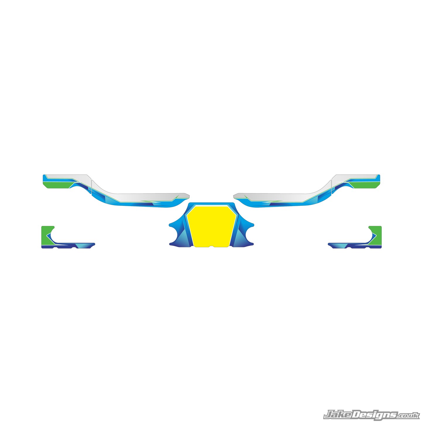 Airbrush Style Custom Rear Bumper Sticker Kit