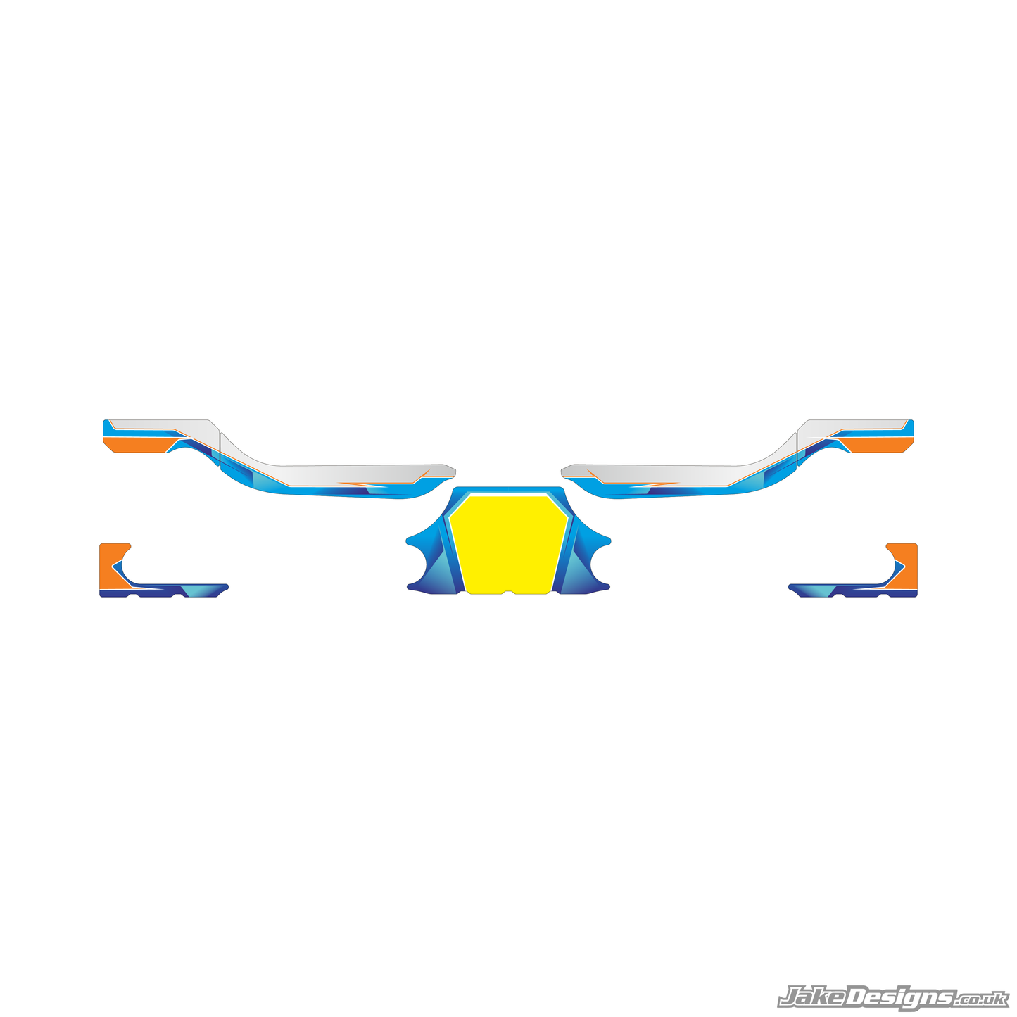 Airbrush Style Custom Rear Bumper Sticker Kit