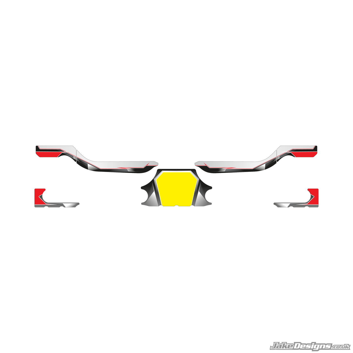 Airbrush Style Custom Rear Bumper Sticker Kit