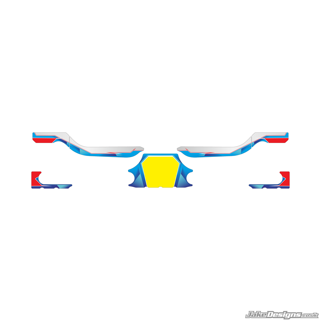 Airbrush Style Custom Rear Bumper Sticker Kit