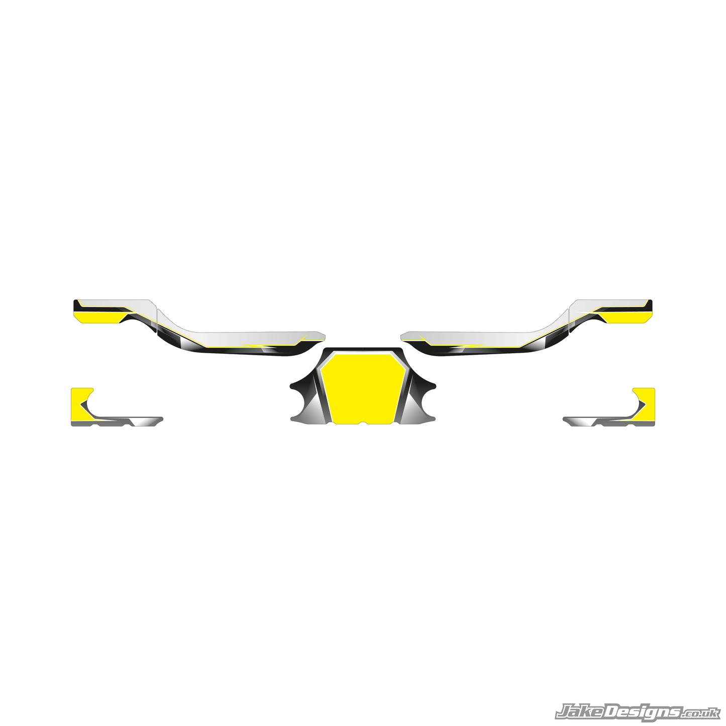 Airbrush Style Custom Rear Bumper Sticker Kit