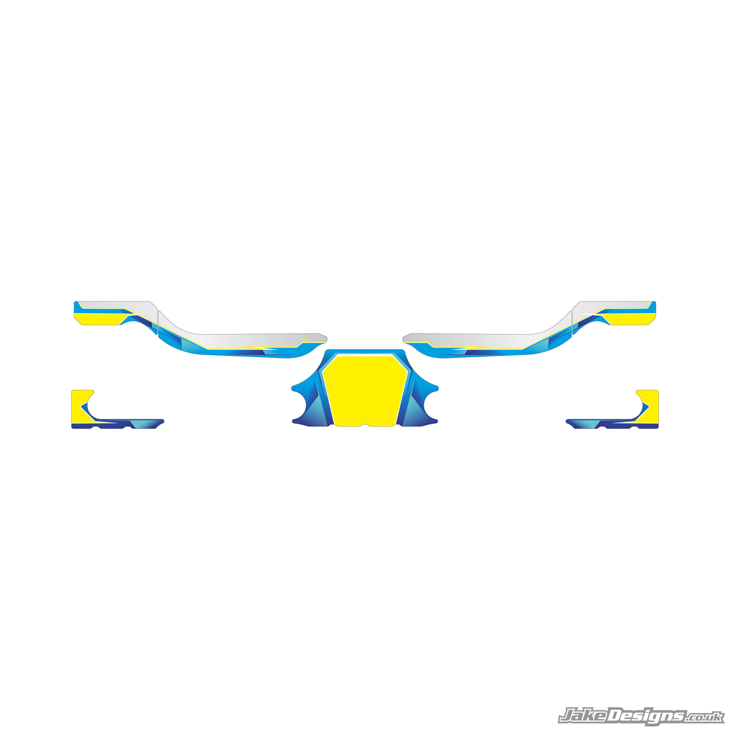 Airbrush Style Custom Rear Bumper Sticker Kit