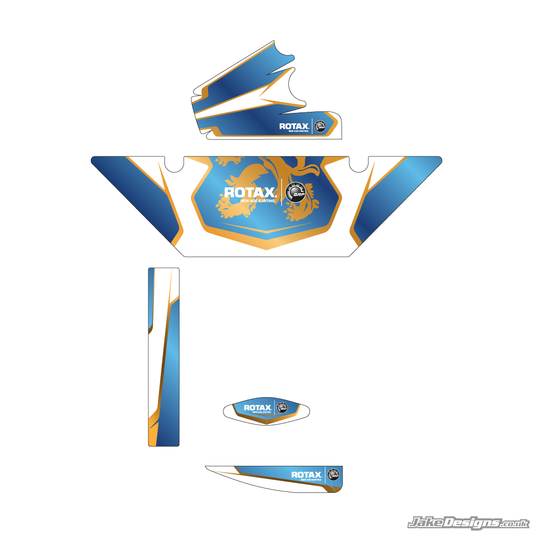 Praga Replica (European) Rotax Max Radiator Stickers (2015)