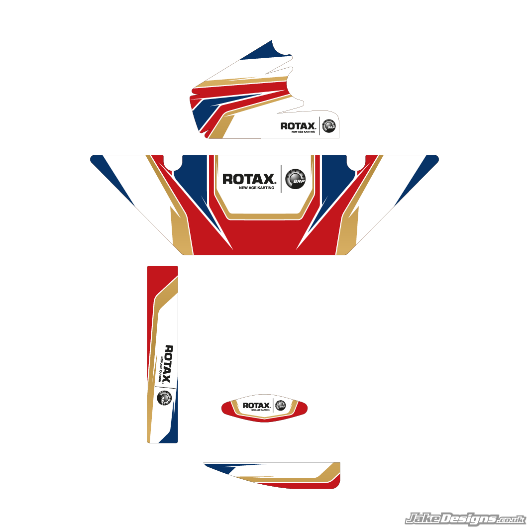 Birel Replica (European) Rotax Max Radiator Stickers (2013)