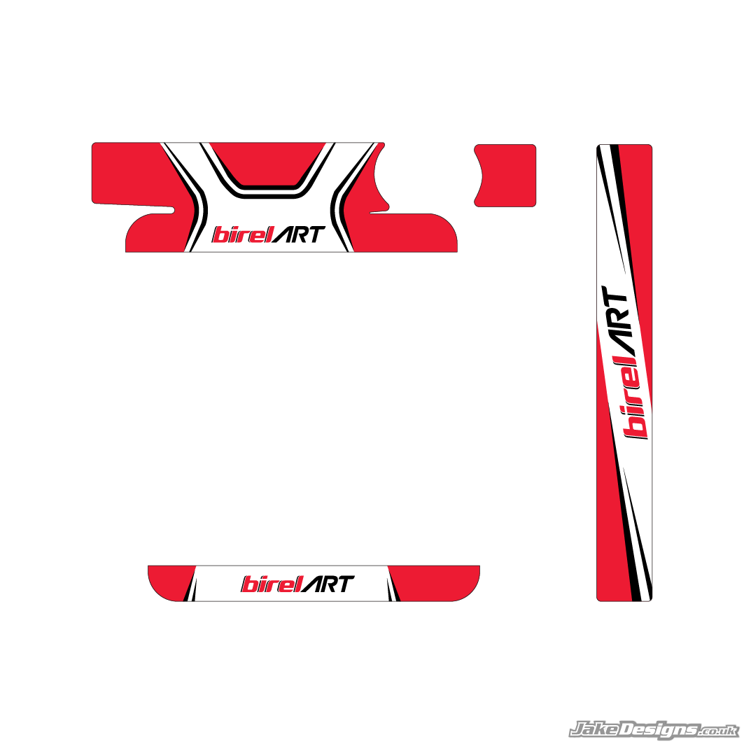 BirelART Replica IAME Big / X30 Radiator Sticker Kit (2020 ...