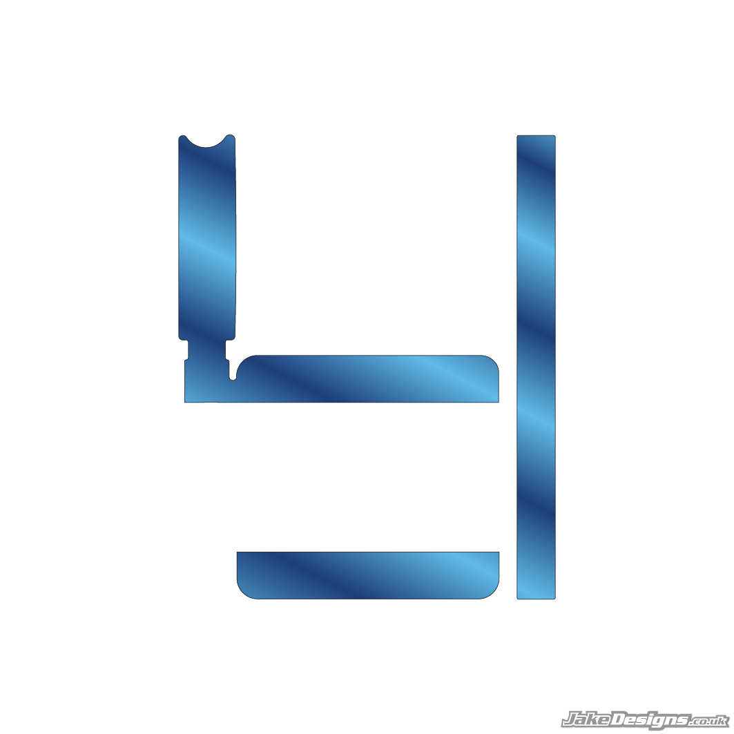 Chrome Style IAME X30 Radiator Stickers