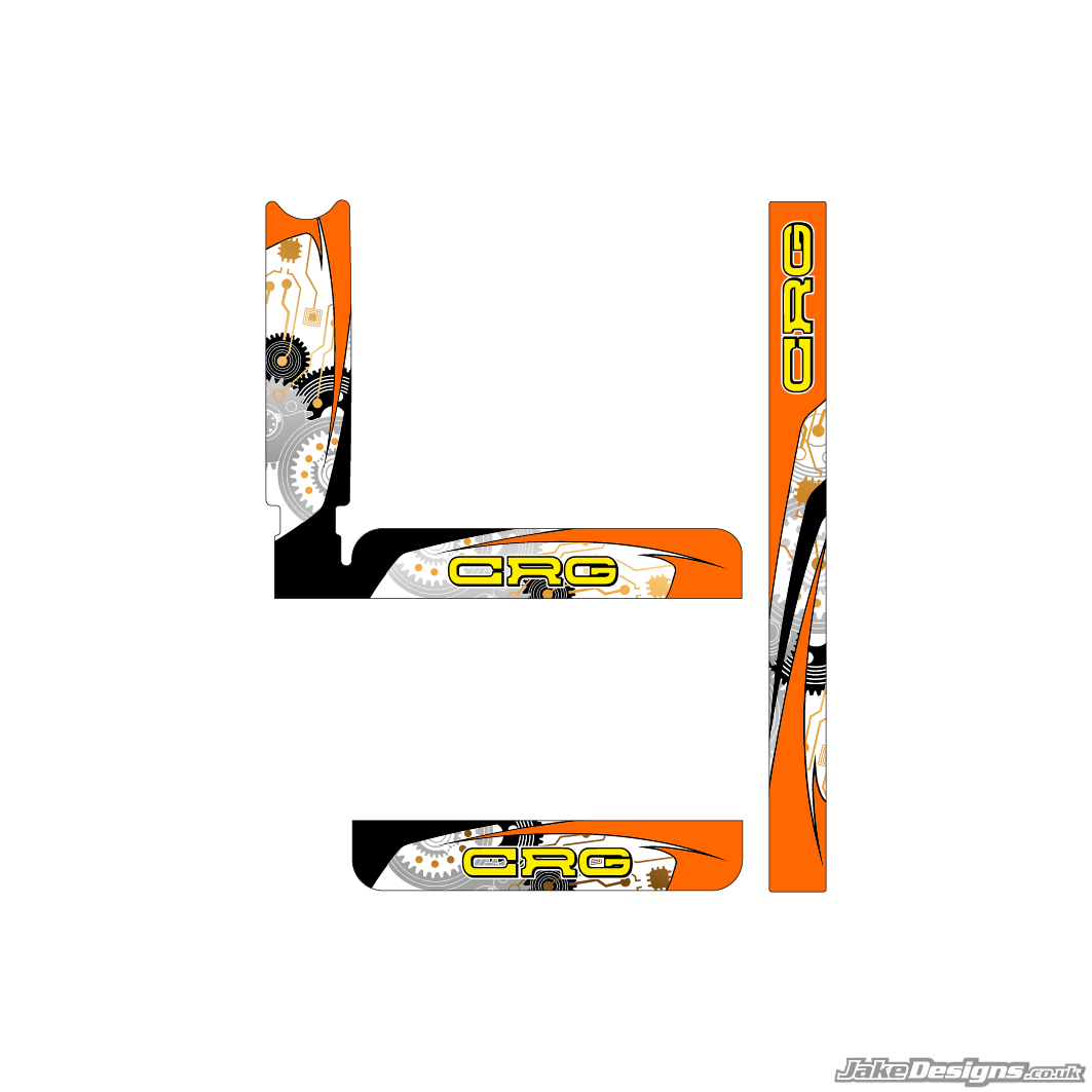 CRG Replica IAME X30 Radiator Stickers (2014) – JakeDesigns Graphics