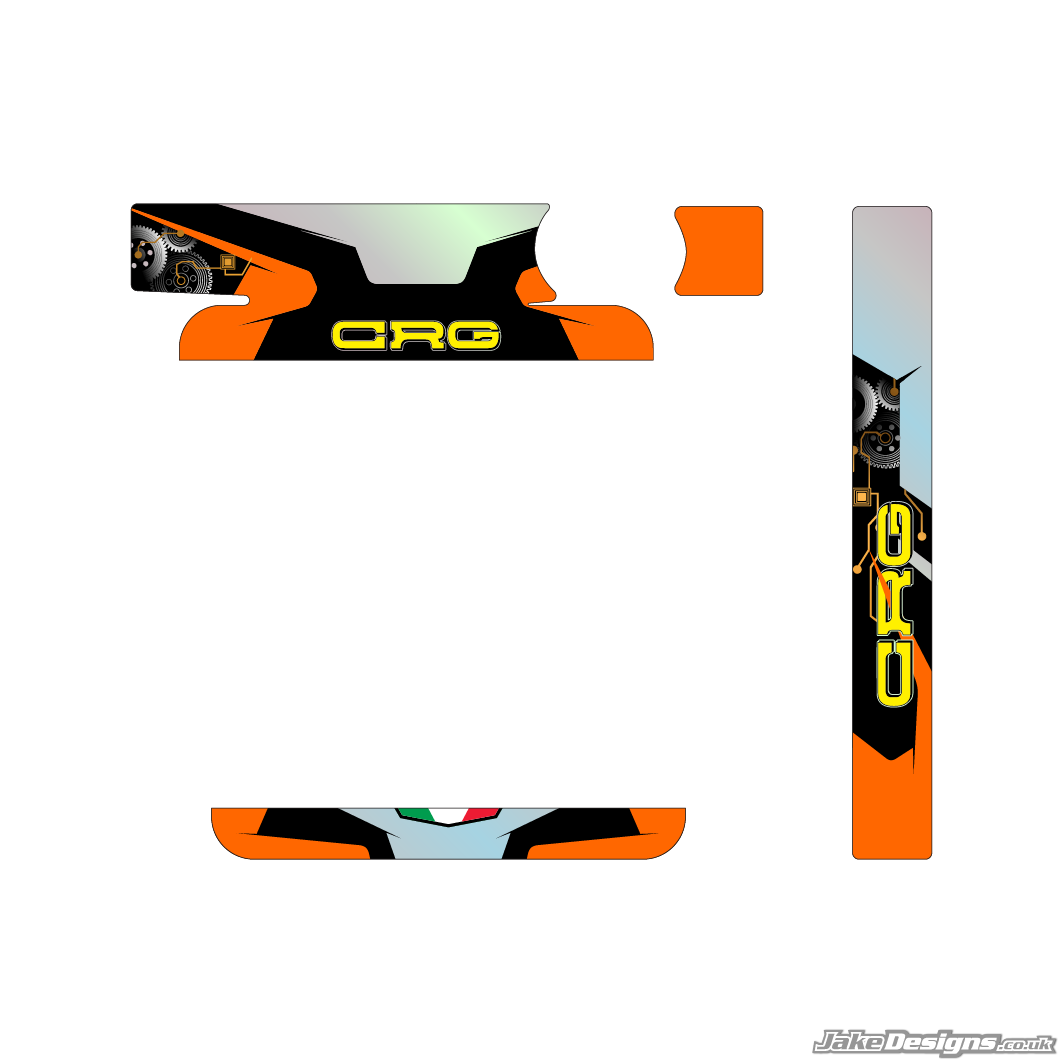 CRG Replica IAME Big / X30 Radiator Sticker Kit (2018)