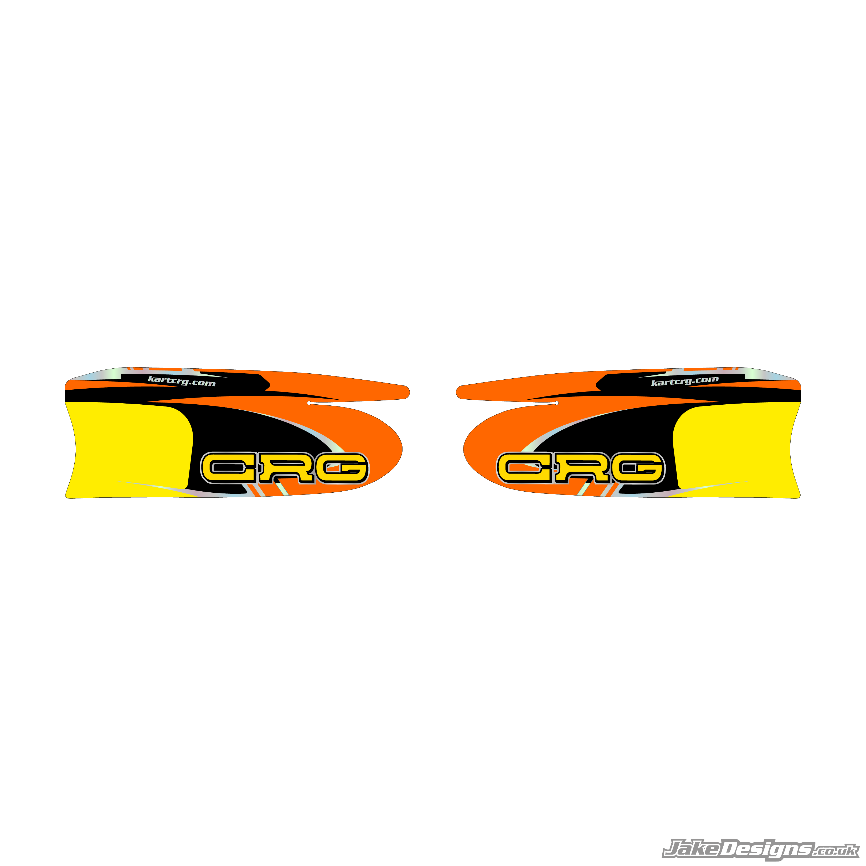 CRG Replica Set Of Sidepods Sticker (2023-24) – JakeDesigns Graphics