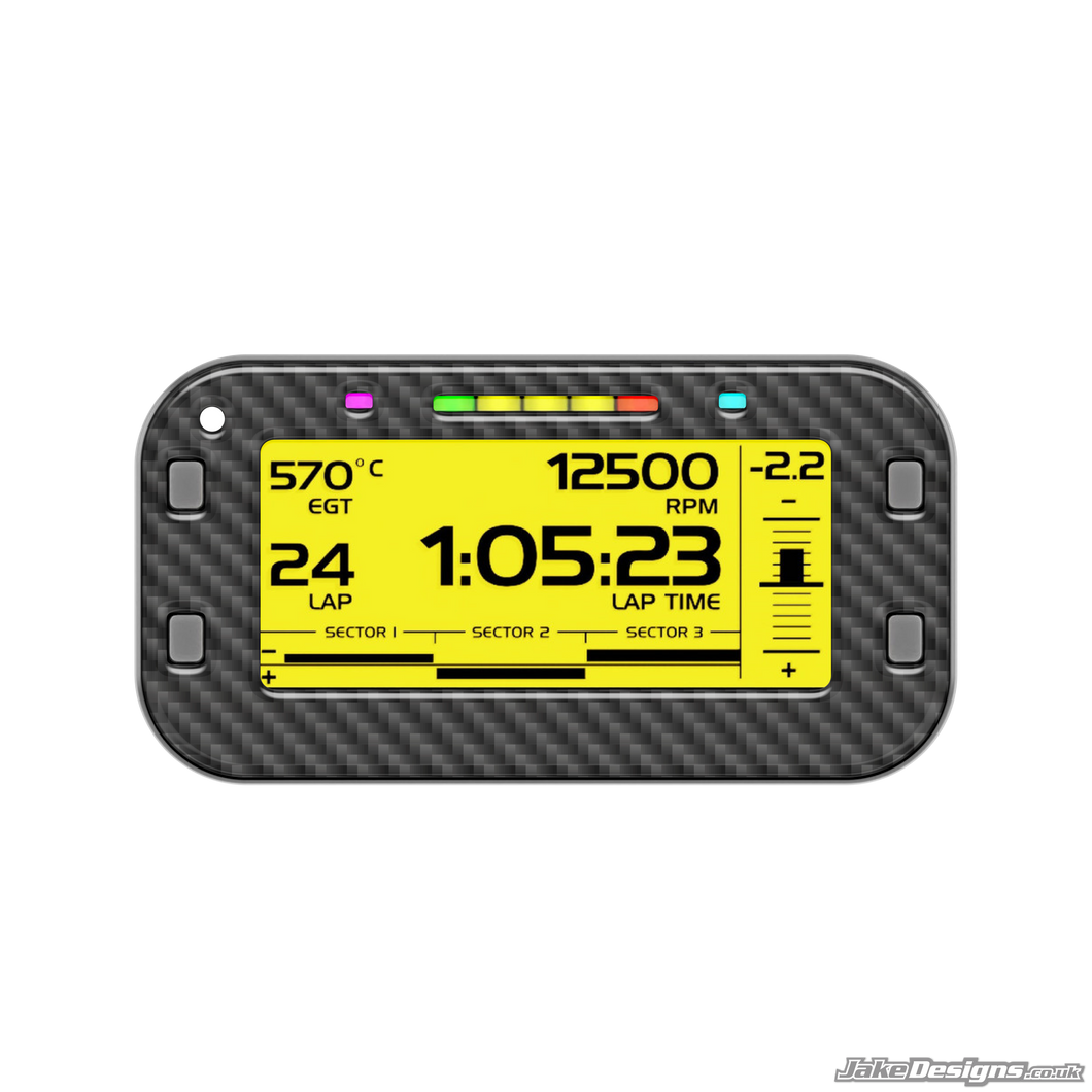 Carbon Fibre Style Mychron 6 Gel Sticker