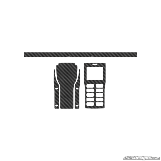 Carbon Fibre Style Unipro Stopwatch Stickers