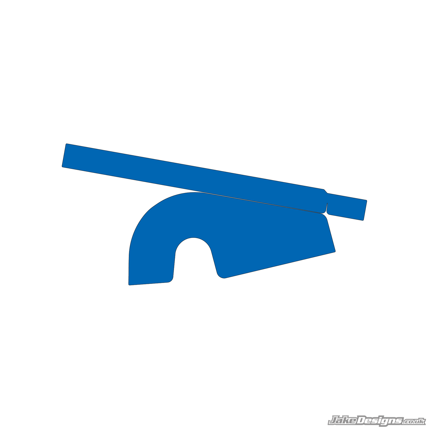 Fluorescent Style Custom Chain Guard Sticker Kit