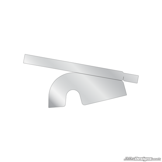 Chrome Style Chain Guard Sticker Kit