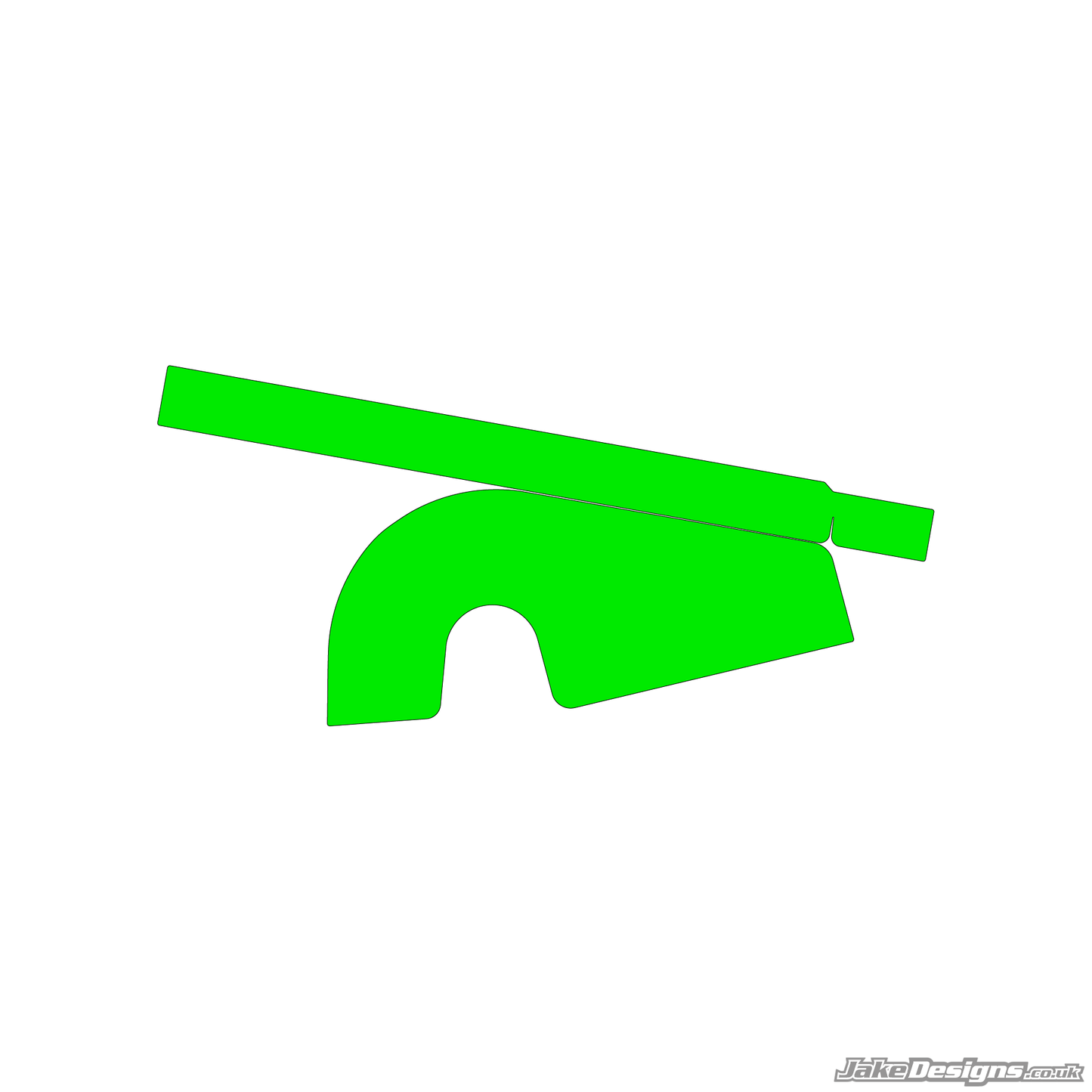 Fluorescent Style Custom Chain Guard Sticker Kit