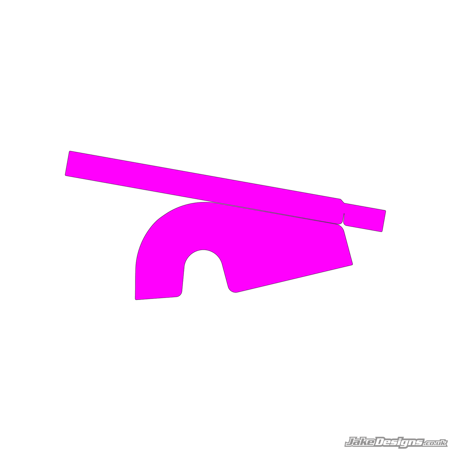 Fluorescent Style Custom Chain Guard Sticker Kit