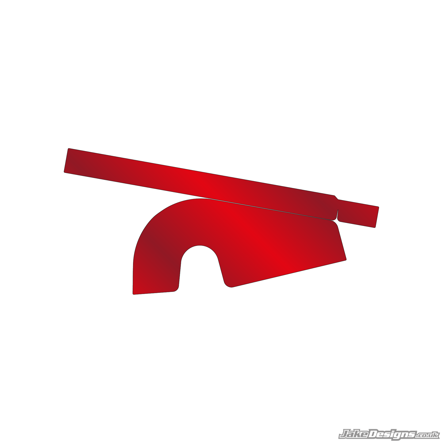 Chrome Style Chain Guard Sticker Kit