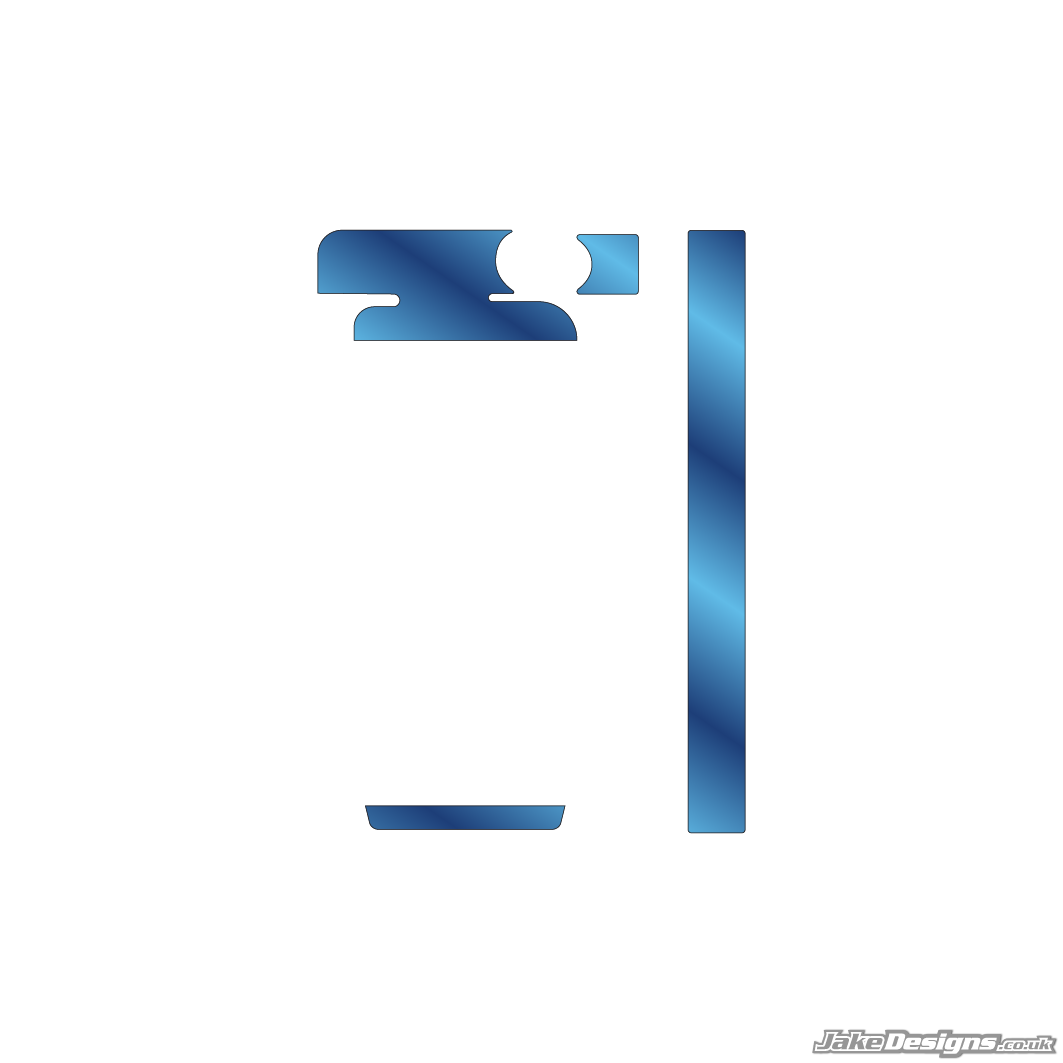 Chrome Style IAME Mini / Waterswift Radiator Sticker Kit