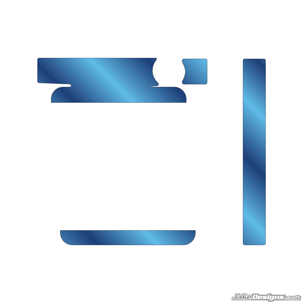 Chrome Style IAME Big / X30 Radiator Sticker Kit