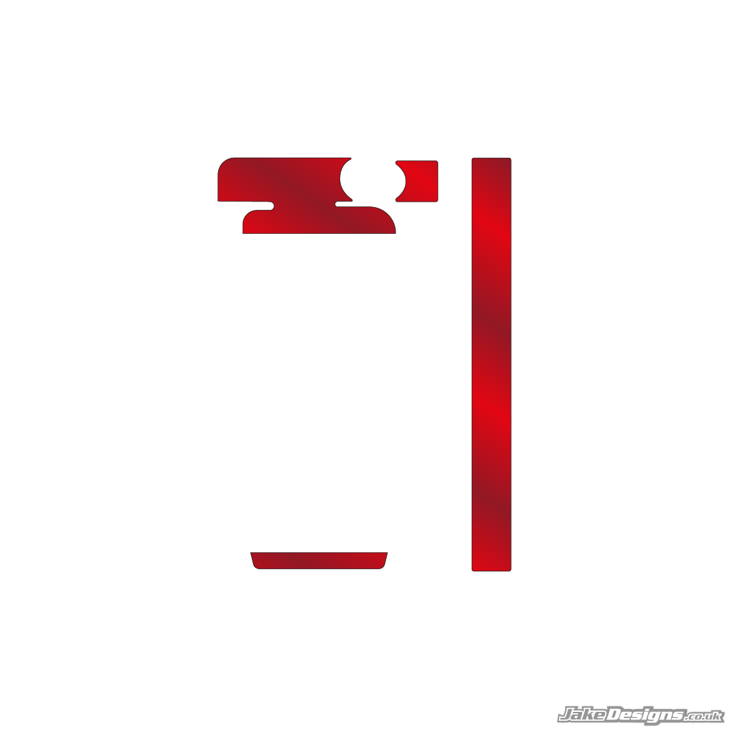 Chrome Style IAME Mini / Waterswift Radiator Sticker Kit