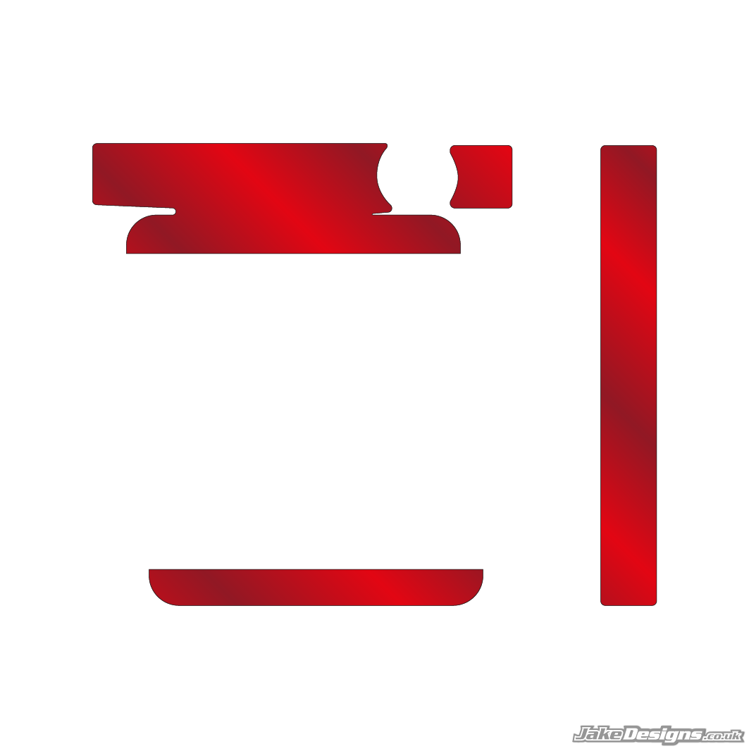 Chrome Style IAME Big / X30 Radiator Sticker Kit