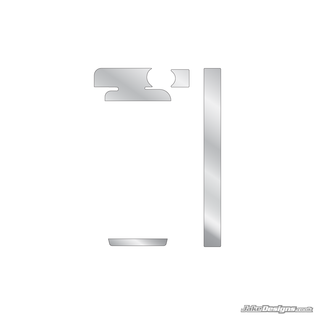 Chrome Style IAME Mini / Waterswift Radiator Sticker Kit