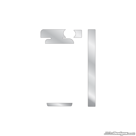 Chrome Style IAME Mini / Waterswift Radiator Sticker Kit