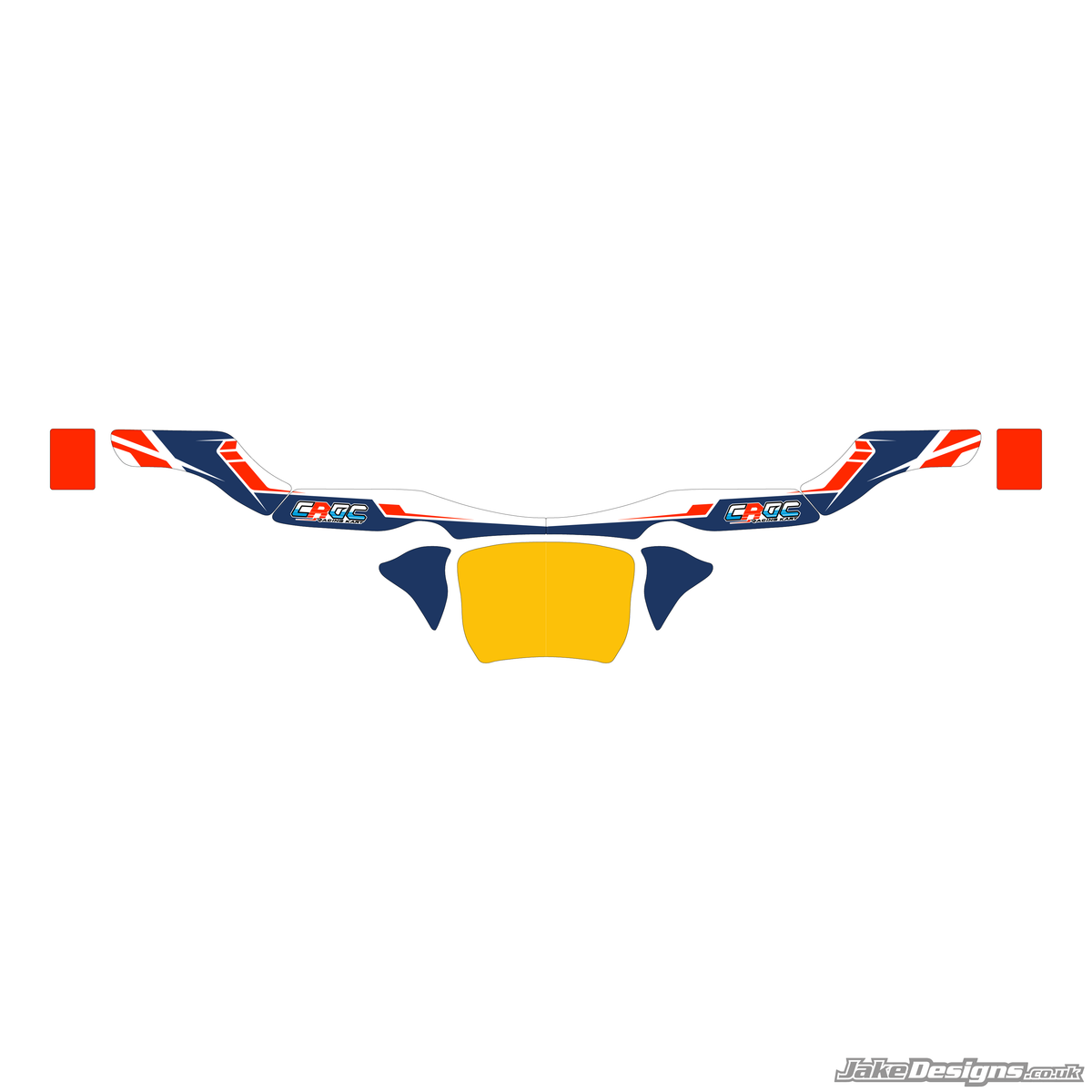 Croc Kart Replica Rear Bumper Sticker Kit