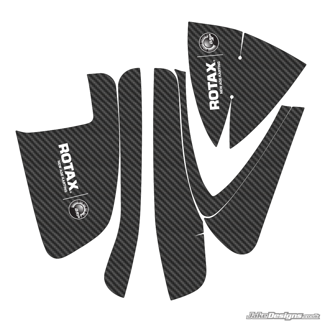 Vortex Rok Air Box Sticker Kit Carbon Fibre Style Rotax DD2 Airbox Sticker Kit – JakeDesigns Graphics