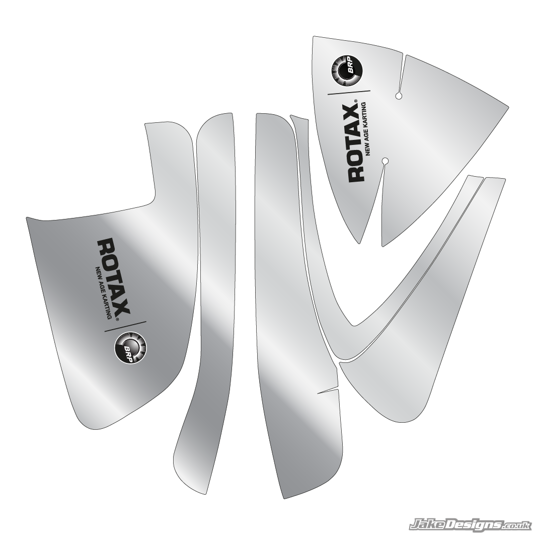 Vortex Rok Air Box Sticker Kit Rotax Airbox Stickers – JakeDesigns Graphics