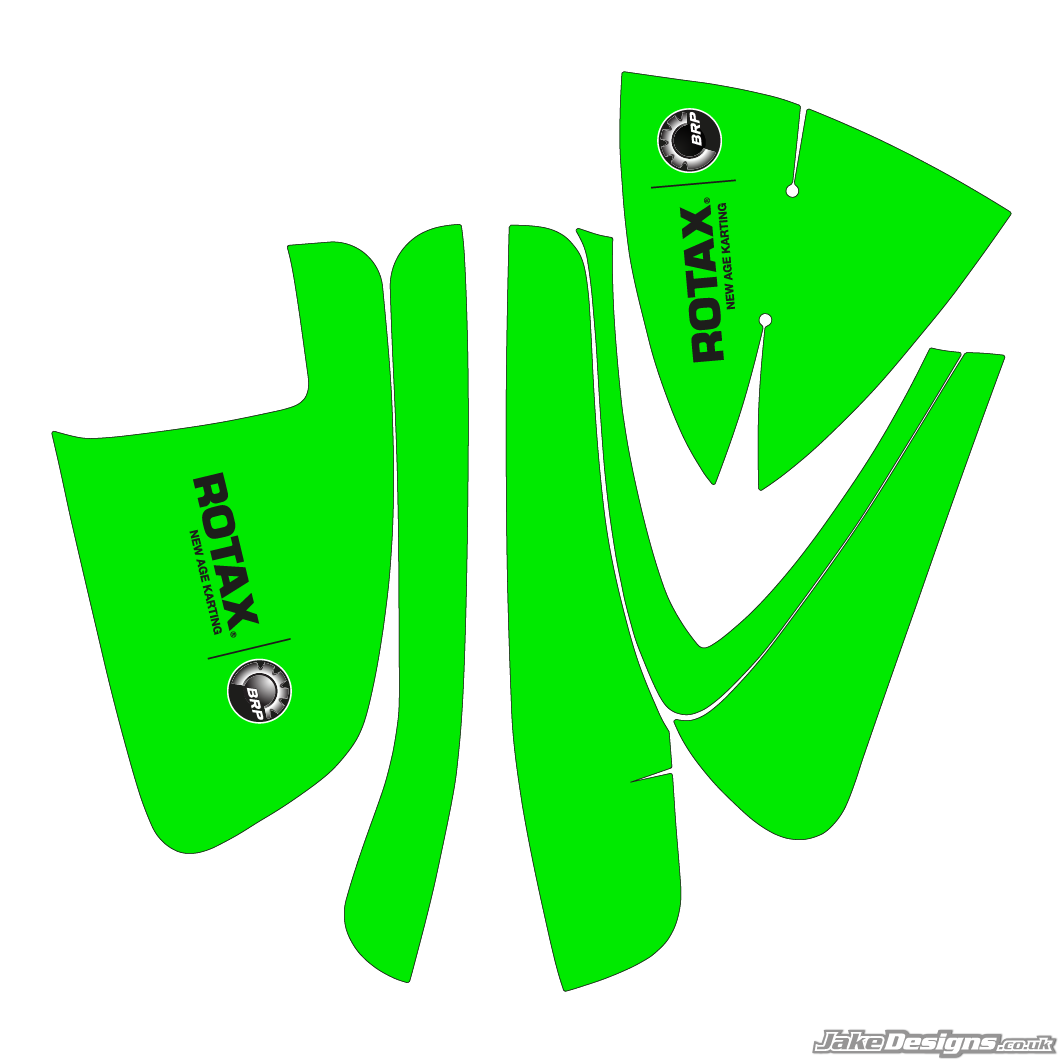 Fluorescent Style Rotax DD2 Airbox Sticker Kit