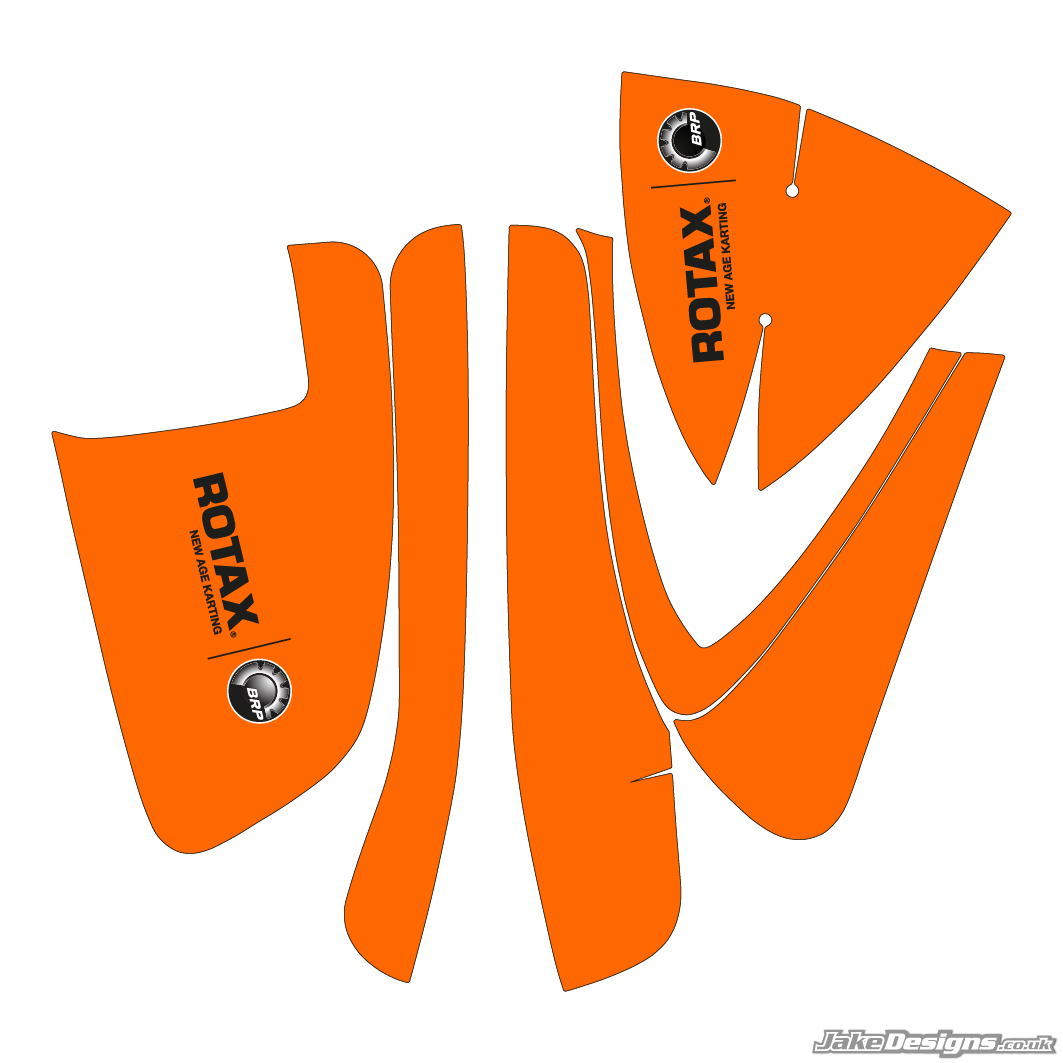 Fluorescent Style Rotax DD2 Airbox Sticker Kit
