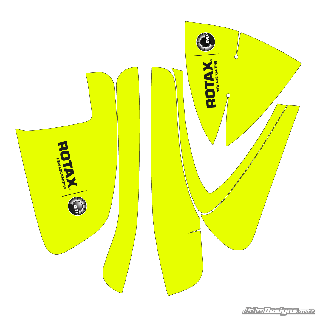 Vortex Rok Air Box Sticker Kit Rotax Airbox Stickers – JakeDesigns Graphics