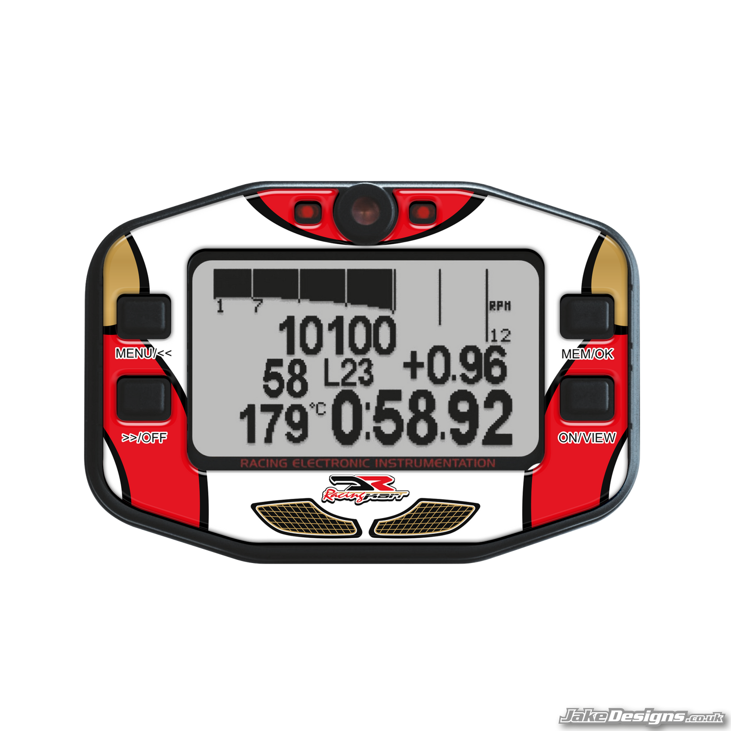 DR Racing Style Mychron 4 Gel Sticker