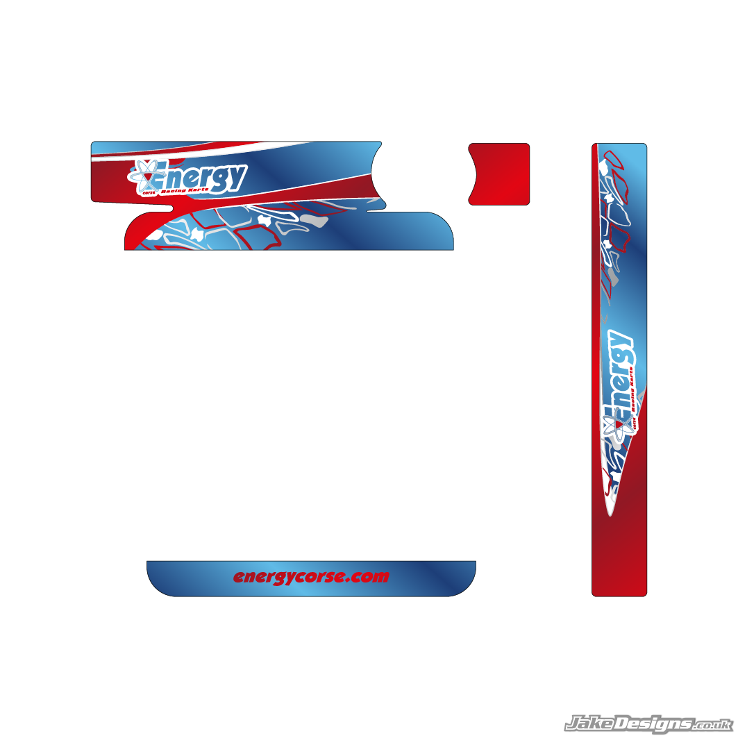 Energy Corse Replica IAME Big / X30 Radiator Sticker Kit (2020 ...