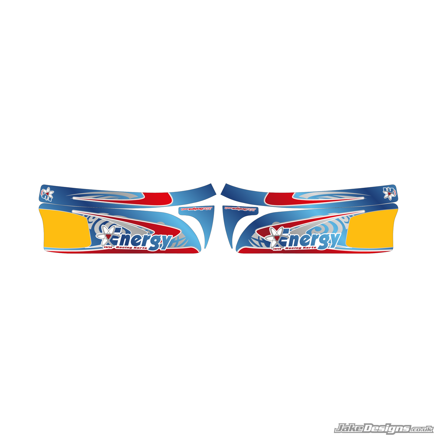 Energy Corse Replica Set Of Sidepods Sticker