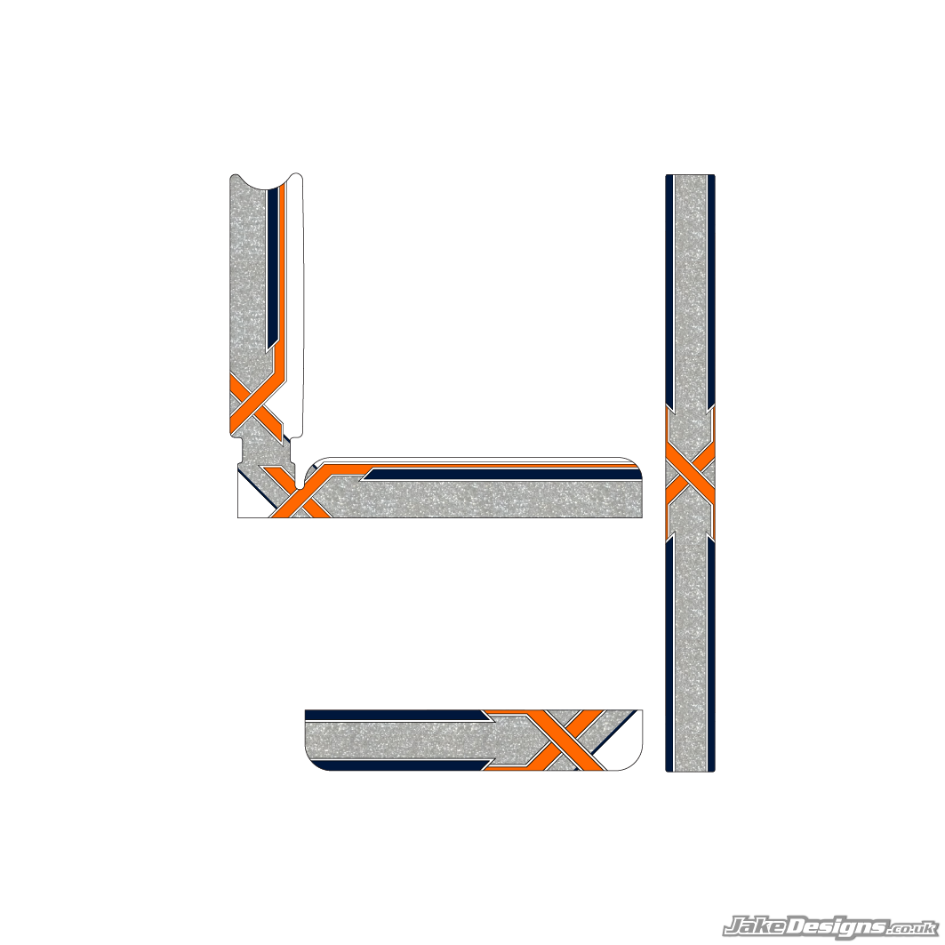 Exprit Replica IAME X30 Radiator Stickers (2017)