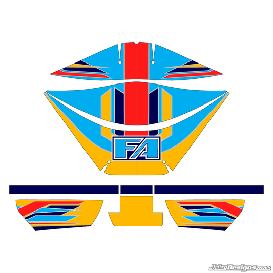 FA Alonso Replica Rotax Airbox Sticker Kit (2015)