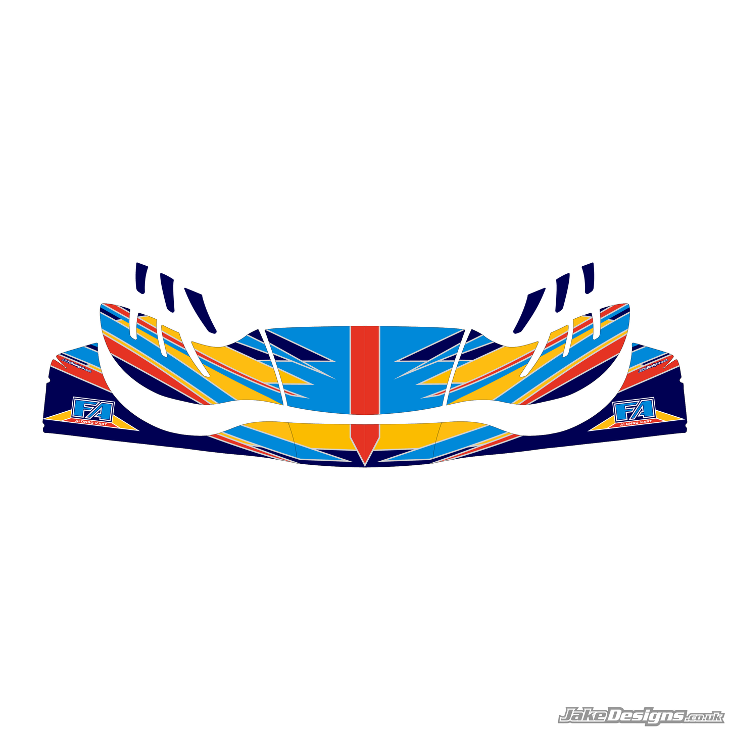 FA Alonso Replica Nosecone Sticker (2016)