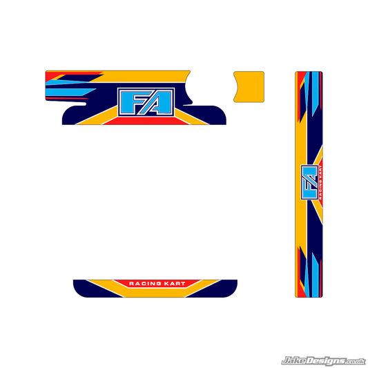 FA Alonso Replica IAME Big / X30 Radiator Sticker Kit (2016)