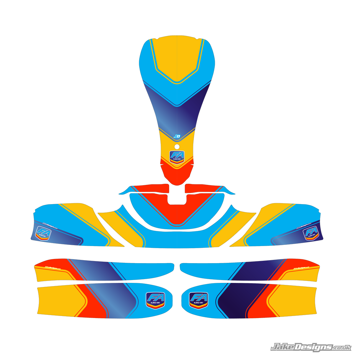 FA Alonso Replica Sticker Kit (2021)