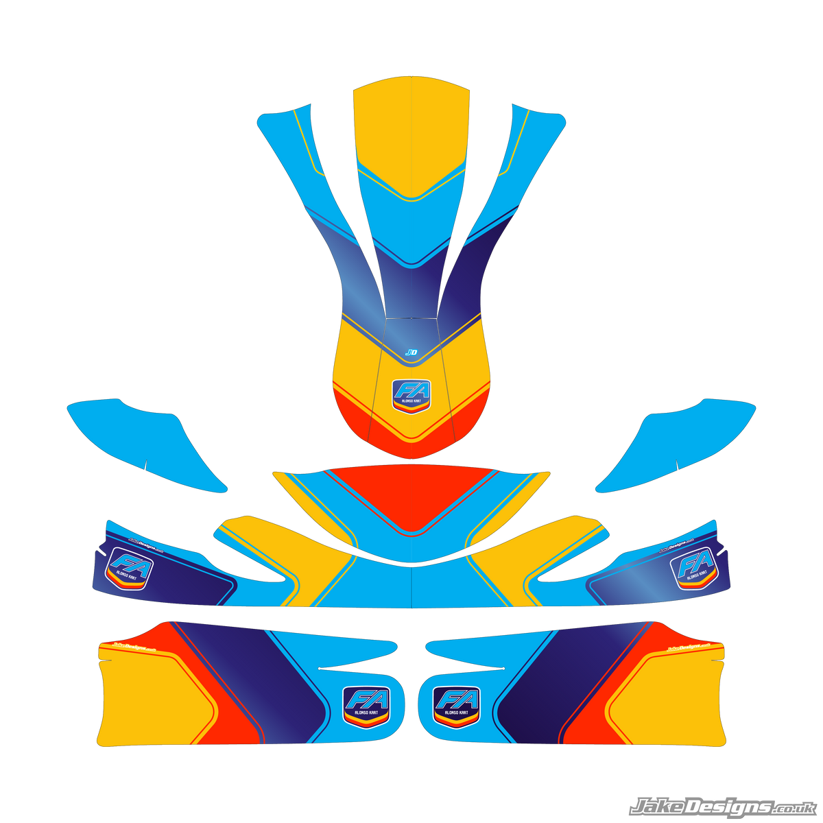 FA Alonso Replica Sticker Kit (2021)