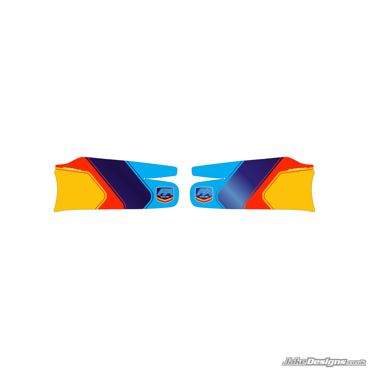 FA Alonso Replica Set Of Sidepods Sticker (2021)