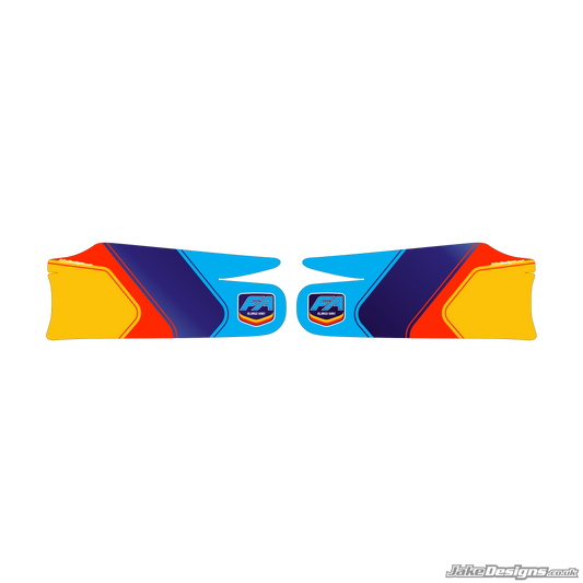 FA Alonso Replica Set Of Sidepods Sticker (2021)