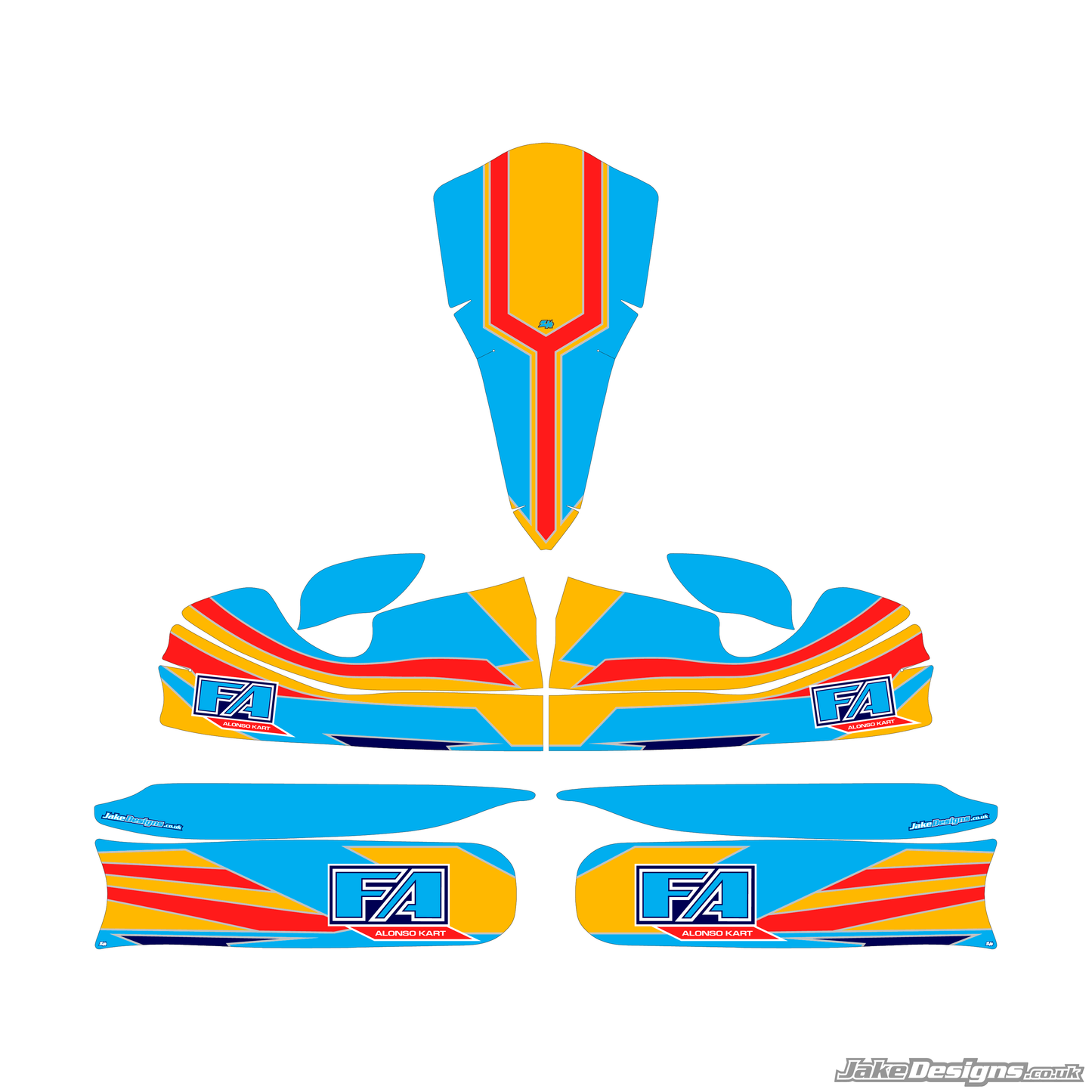 FA Alonso Victory Replica Sticker Kit (2012)