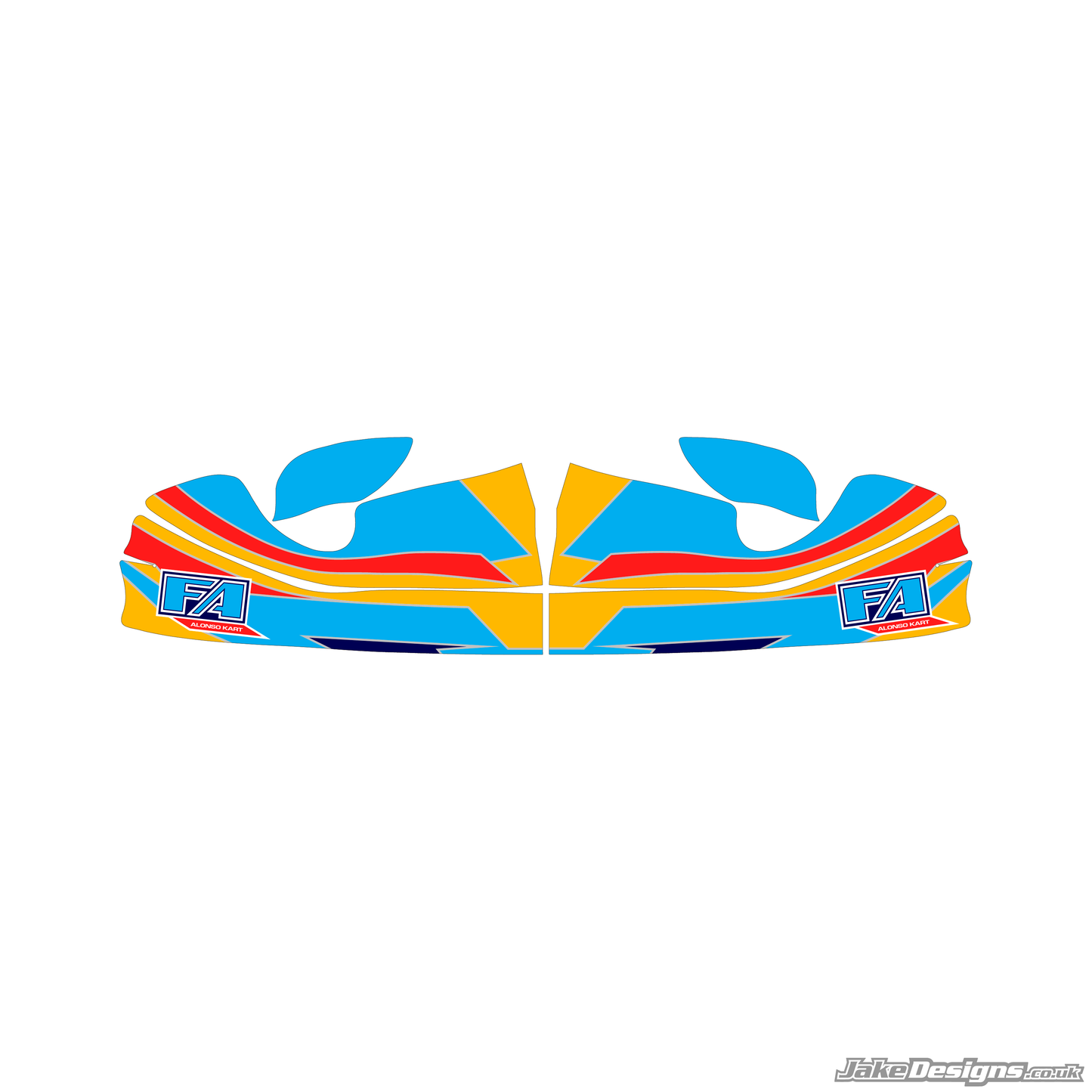 FA Alonso Replica Nosecone Sticker (2012)